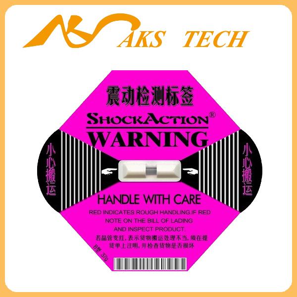 供应国产防震标签shockaction紫色37G物流监控标签